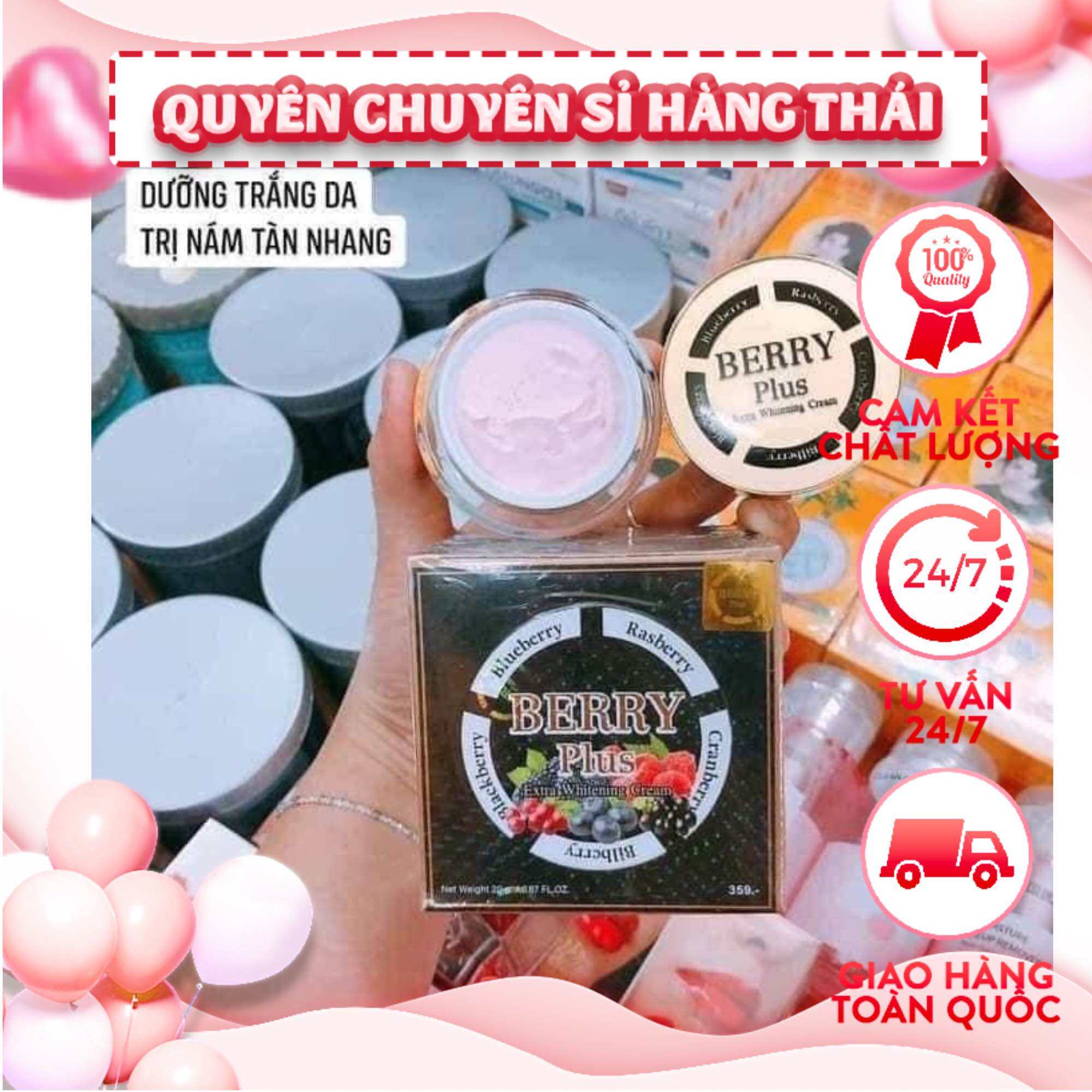 kem bôi nám berry plus 5x thái lan