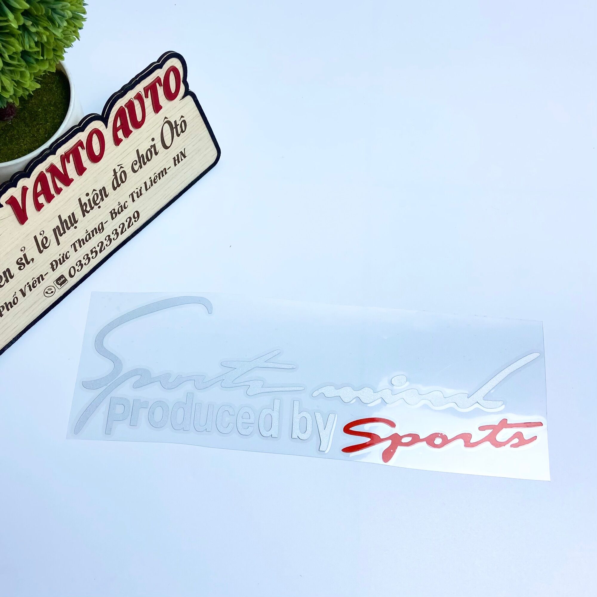 Tem Sport Mind Dán Nắp Capo Ô Tô