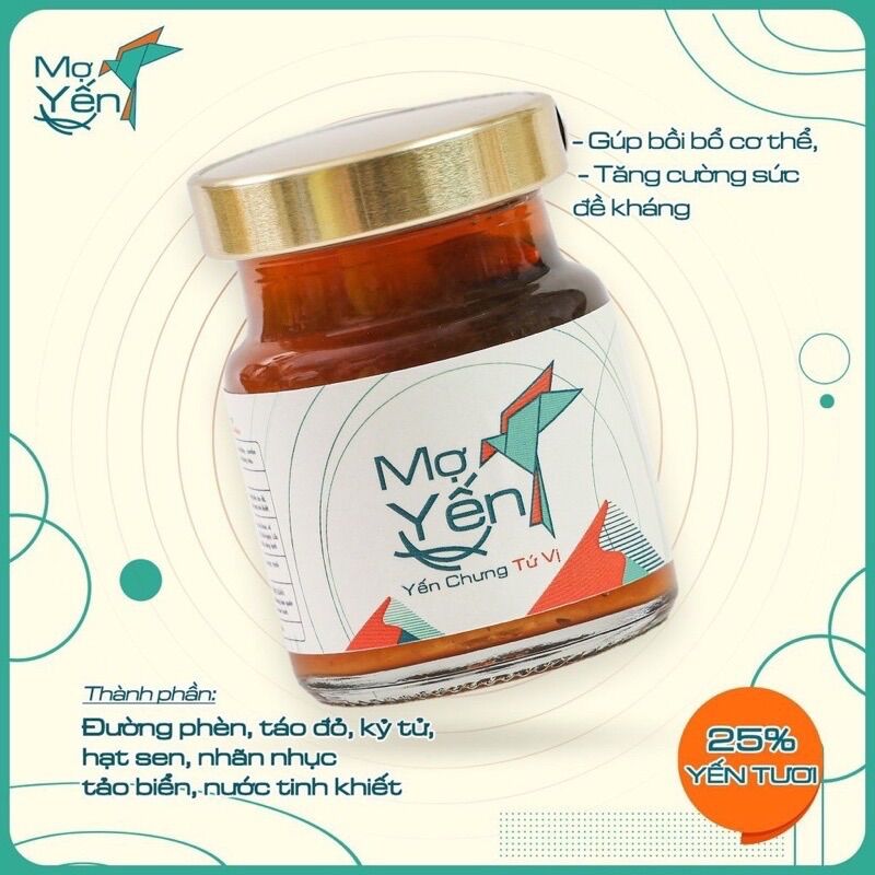 COMBO 10 HỦ YẾN CHƯNG SẴN MIX VỊ