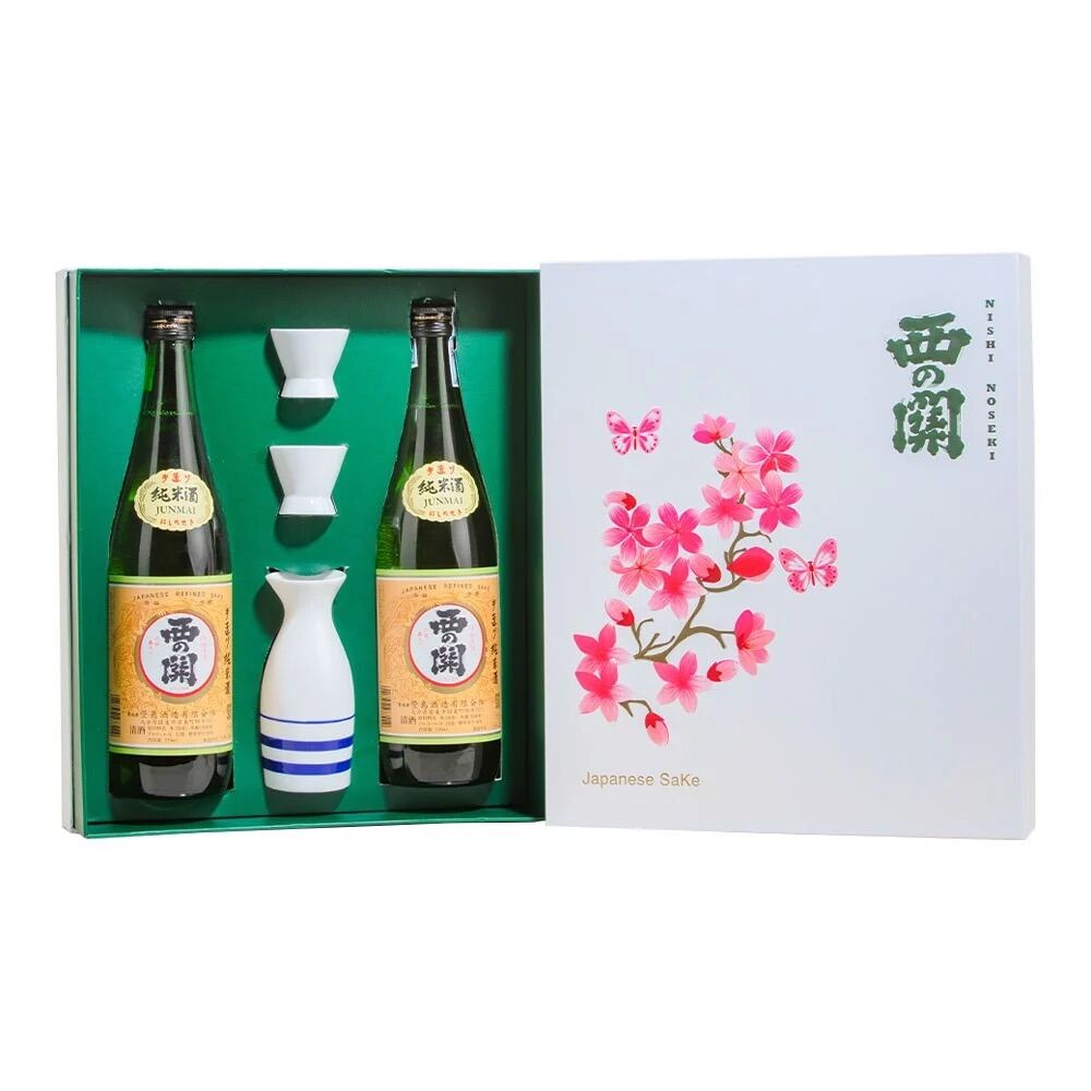 Hộp quà Anh Đào Sake Nishino Seki Junmaishu 720ml