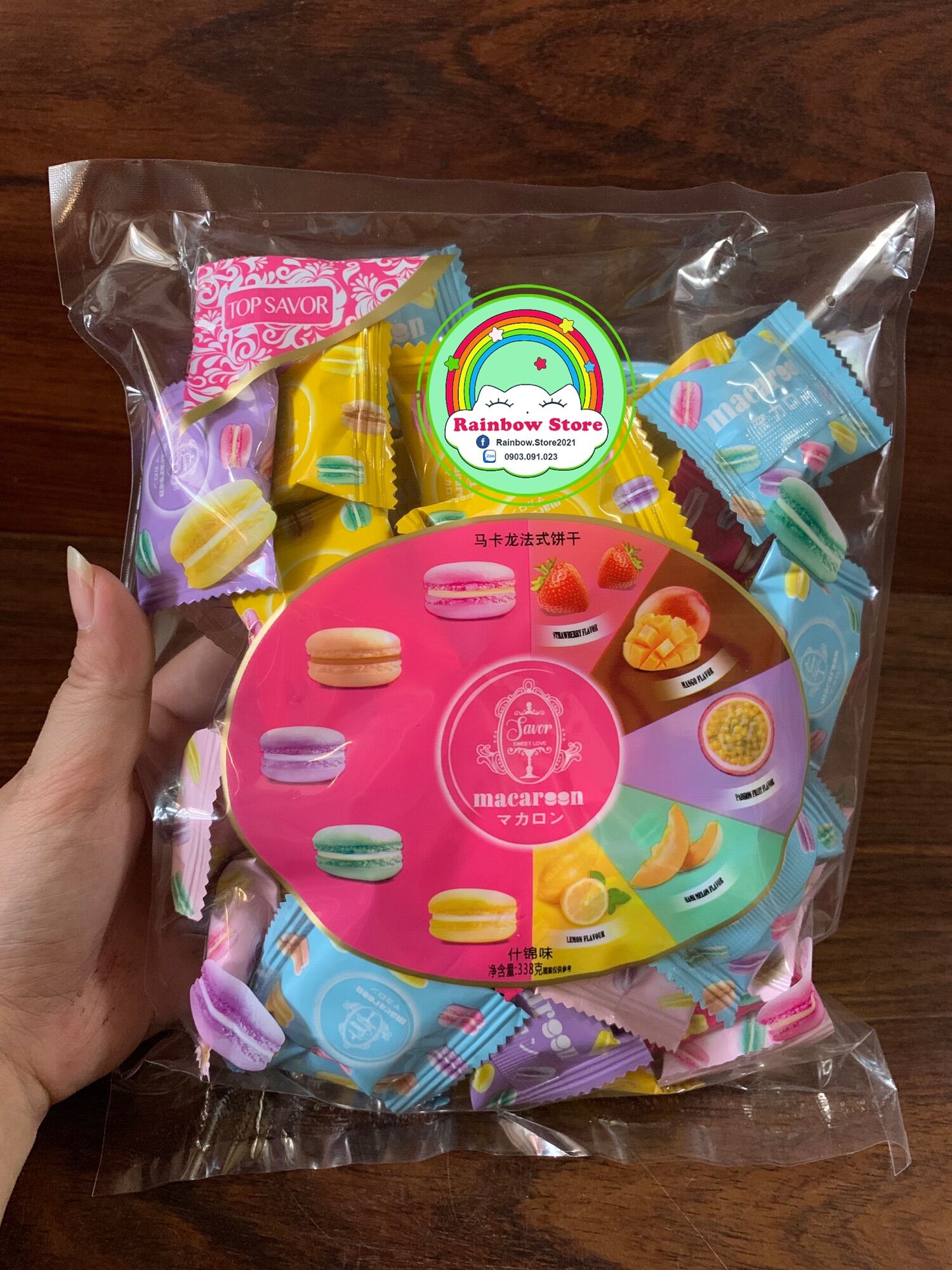 Bánh macaroon gói 338gr