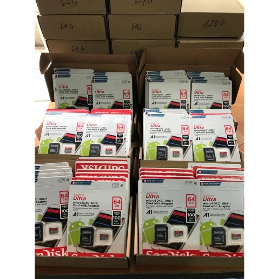 Thẻ Nhớ Sandisk 64GB MicroSD Ultra nhập khẩu