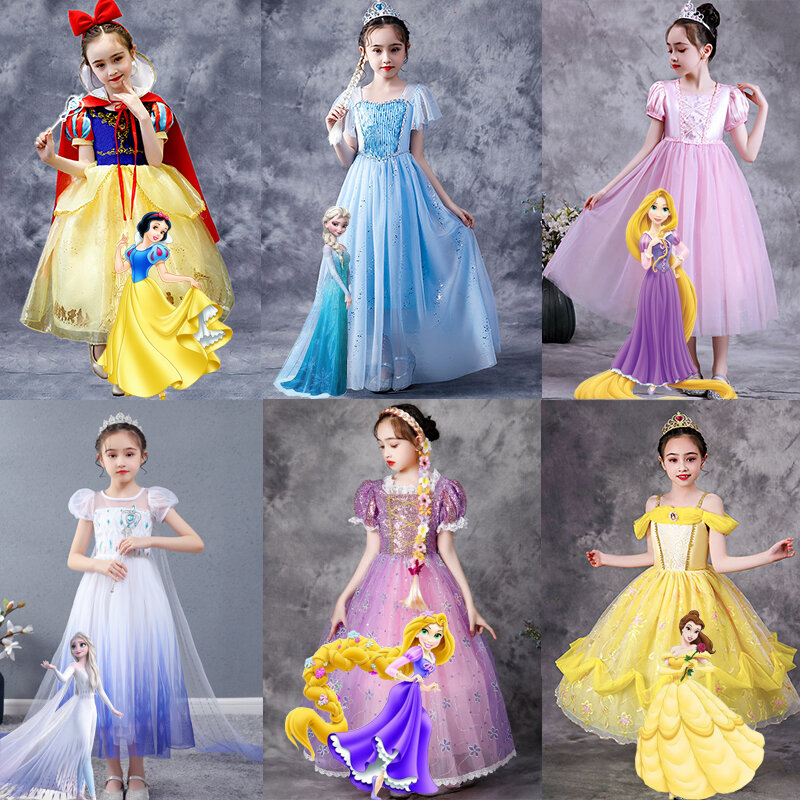 Váy công chúa bạch tuyết bé gái disney váy bồng công chúa aisha băng tuyết người đẹp ngủ ailuo bé gái lễ phục