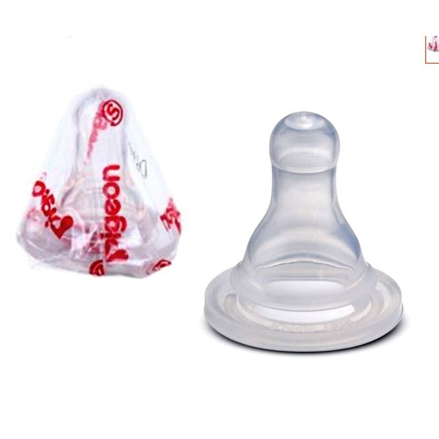 Núm vú Silicone Pigeon cổ hẹp size L