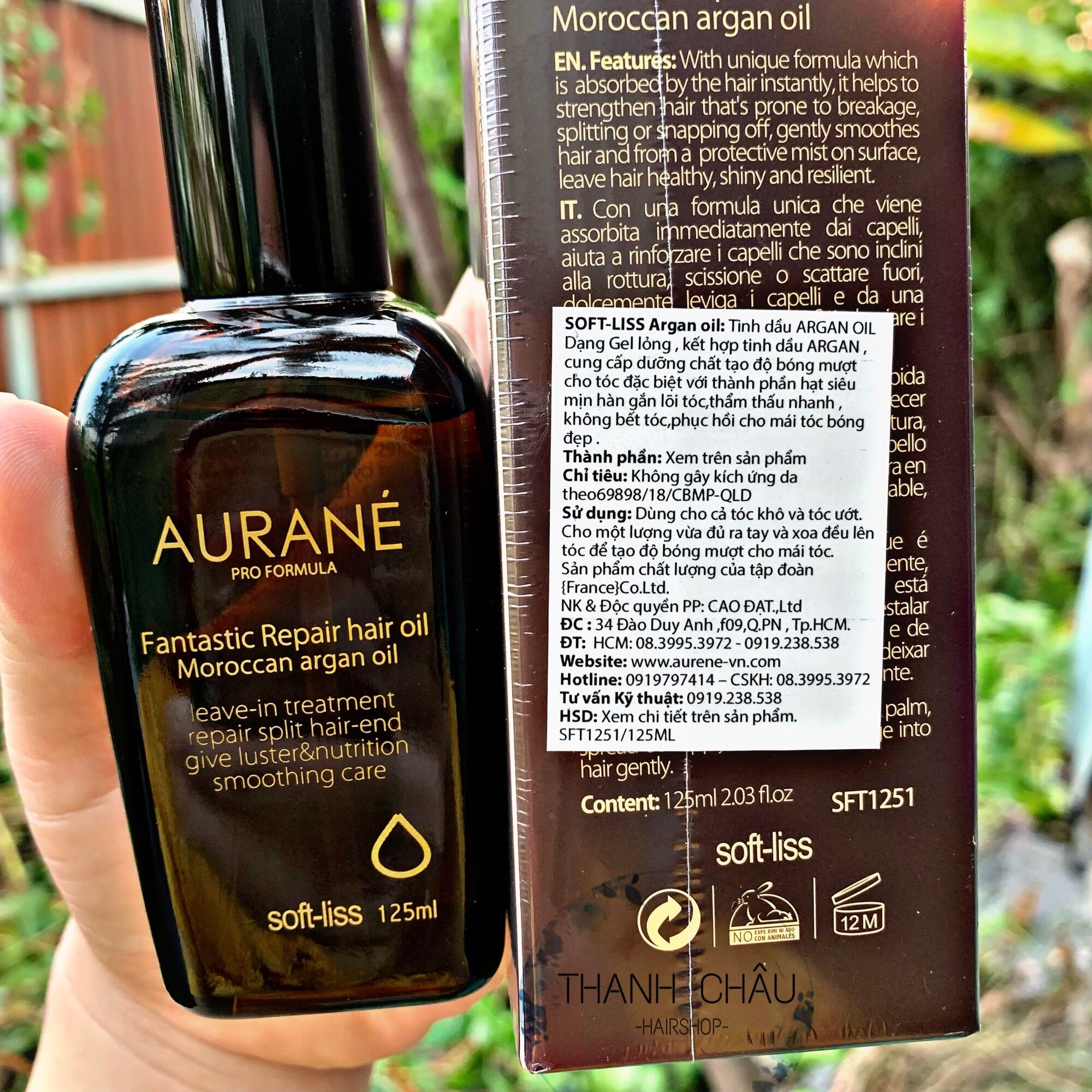 Tinh dầu dưỡng tóc Aurane 125ml