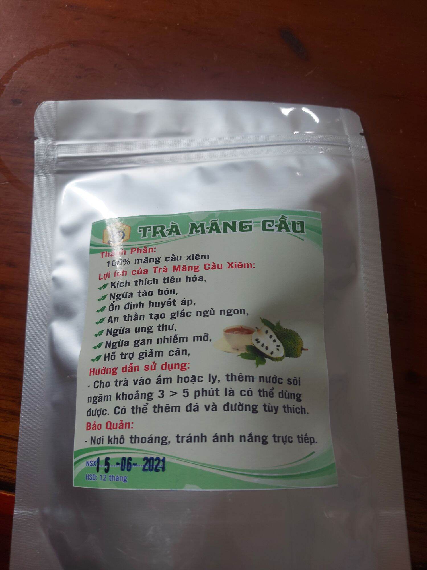 100g trà mãn cầu xiêm hỗ trợ giảm cân tan mỡ hiệu quả