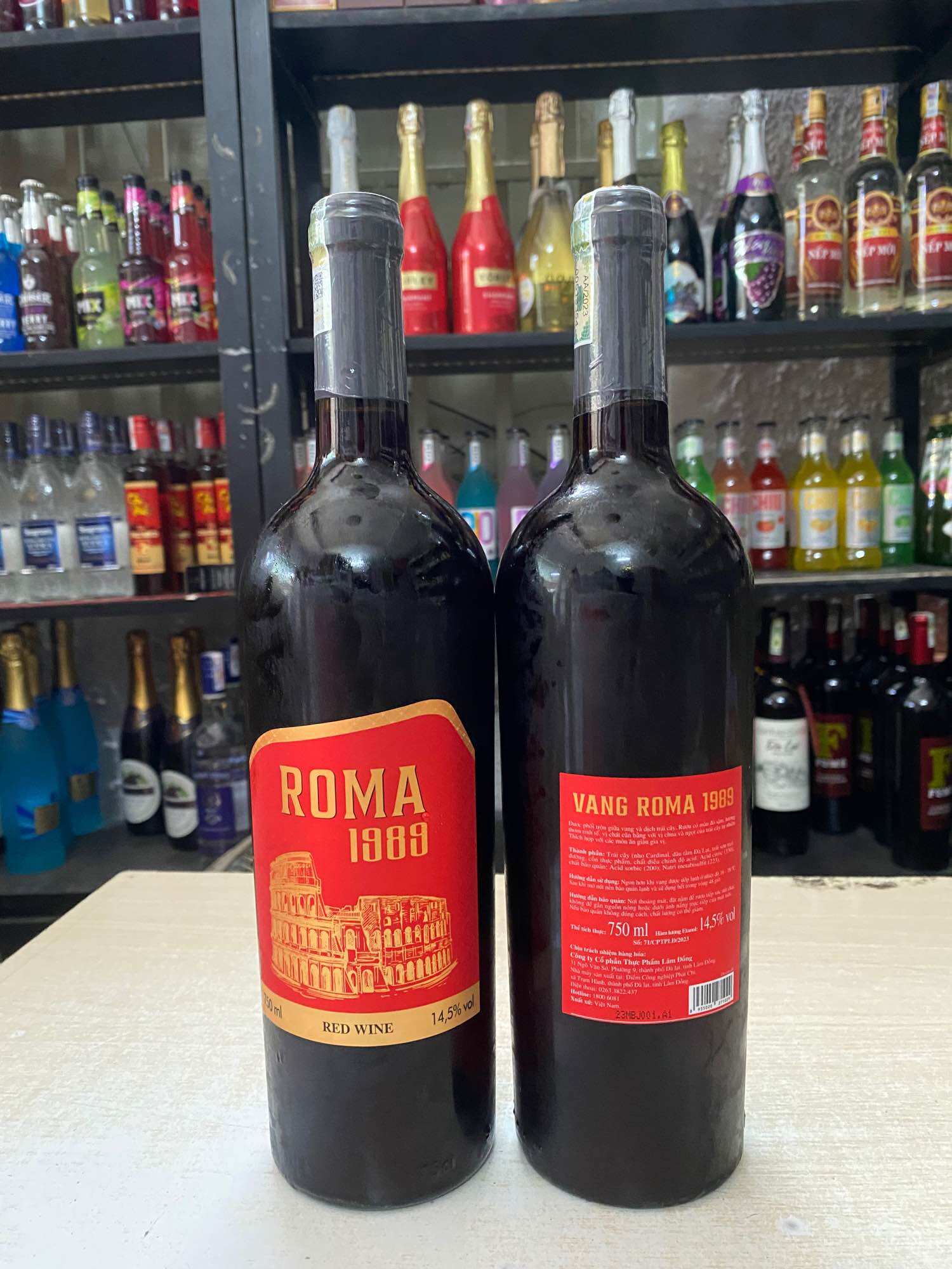Vang Đỏ ROMA 1989 14.5% 750ml