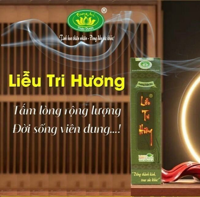 Nhang thảo dược LIỄU TRI HƯƠNG -  Dài 20cm - Hộp 200 cây, thời gian cháy 45 phút
