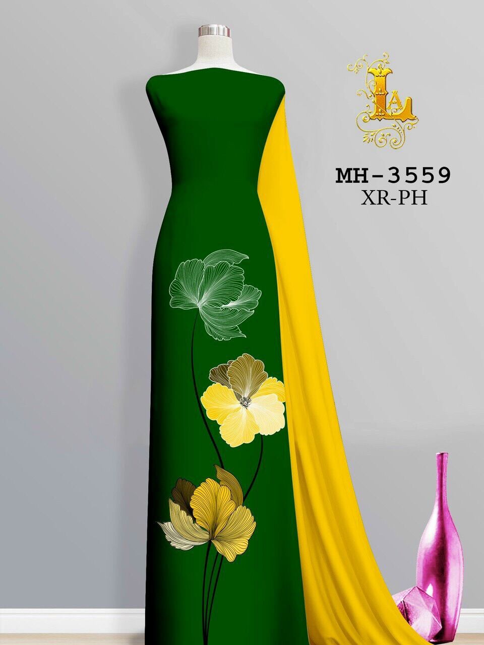 Vải áo dài in hoa