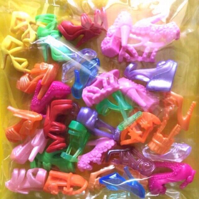 Set 15 đôi giày ngẫu nhiên - phụ kiện búp bê