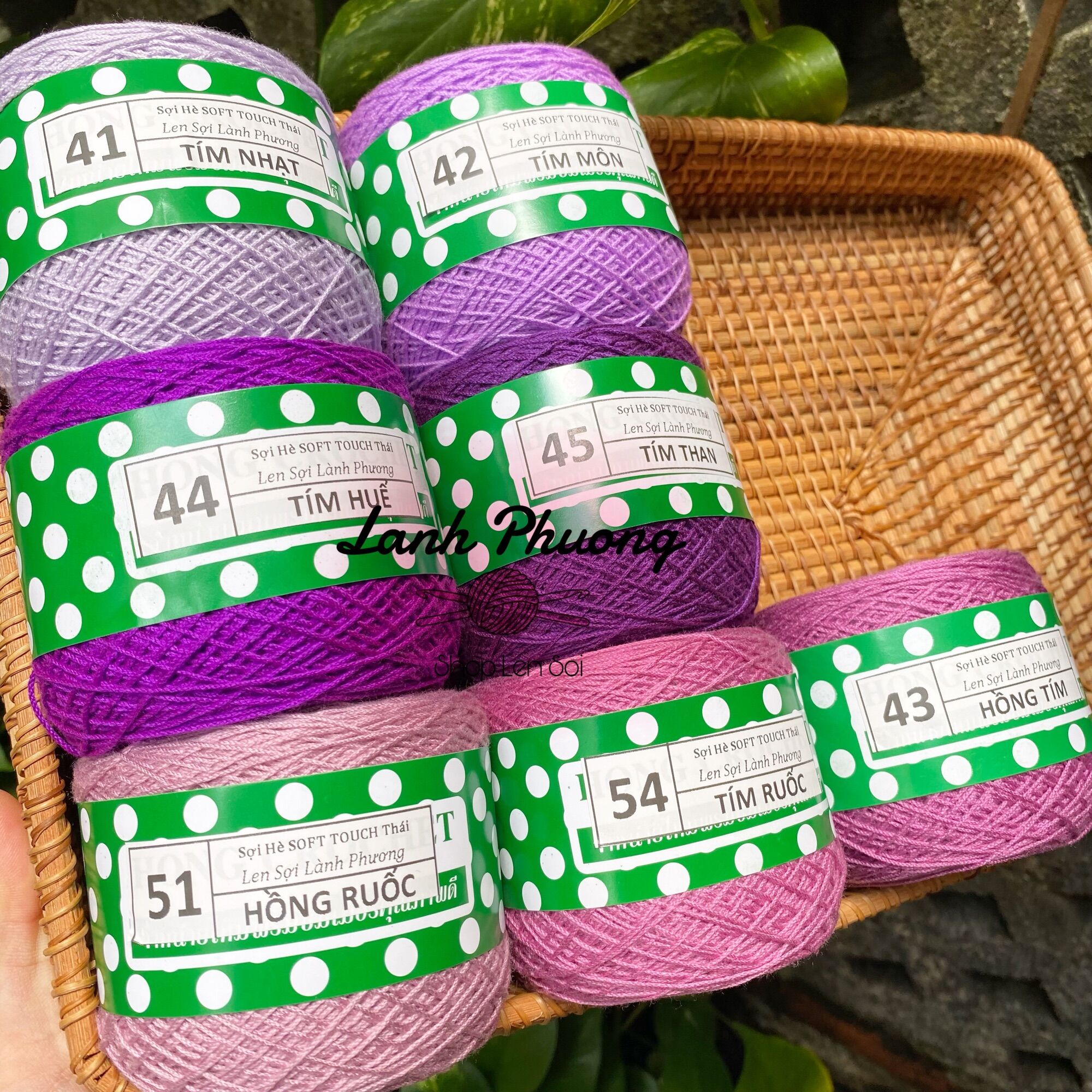 Sợi Thái SOFT TOUCH Mác Xanh Đan Móc Mùa Hè