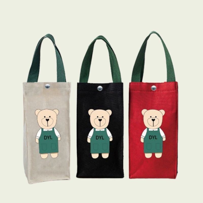 Túi đựng bình nước, bình giữ nhiệt - Túi Gấu size to đựng bình dưới 1.5L