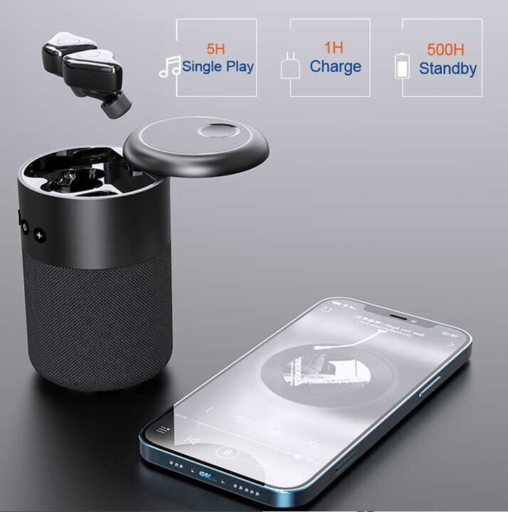 Loa bluetooth 2 in 1 B20 có tai nghe bluetooth earbud loa bluetooth B20