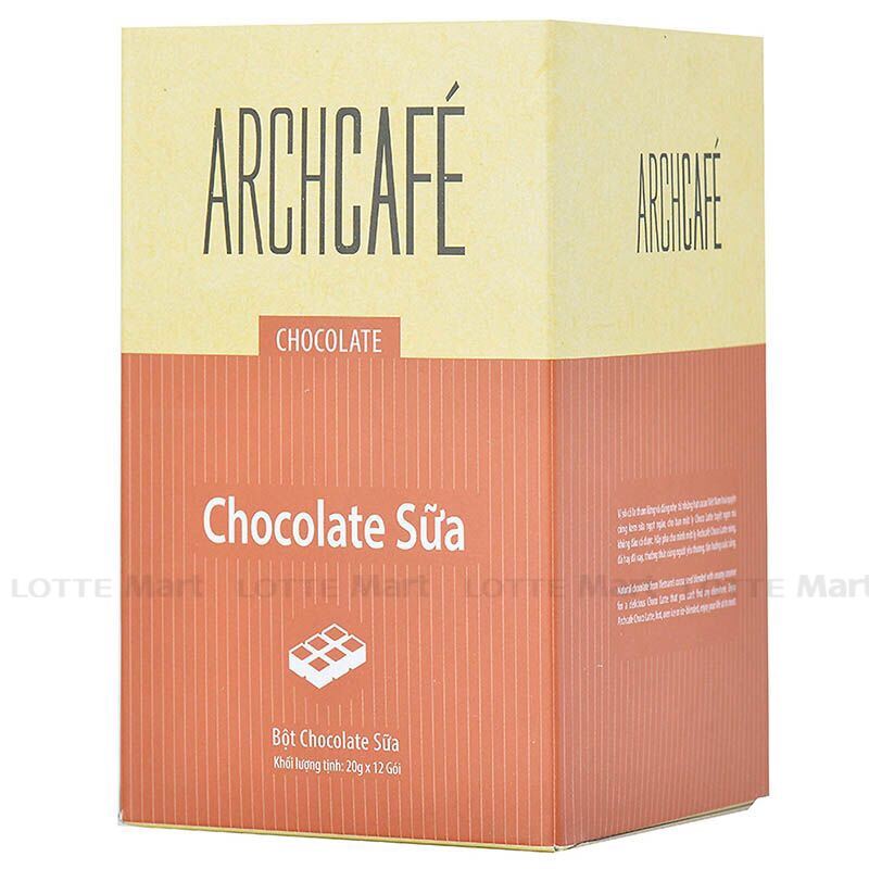 Bột Chocolate Sữa Archcafe Hộp 12 Gói x 20G