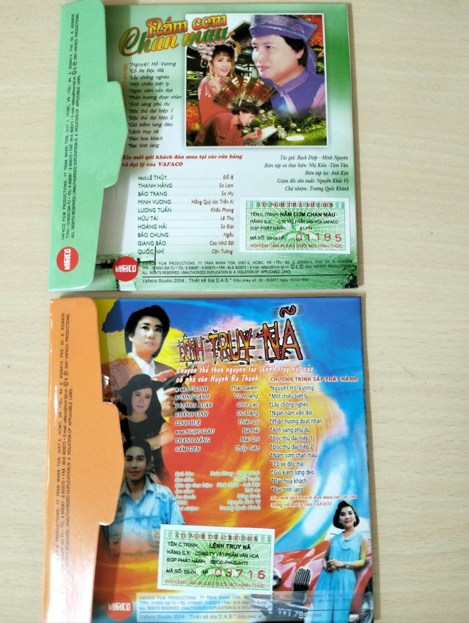 Combo 5 CD cải lương chính hãng ( lòng xanh ) vafaco phát hành