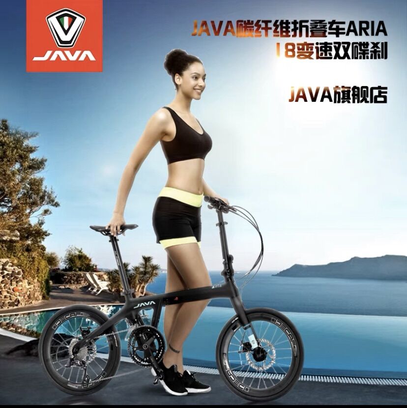 Xe đạp gấp Java ARIA - sợi carbon 18 tốc độ