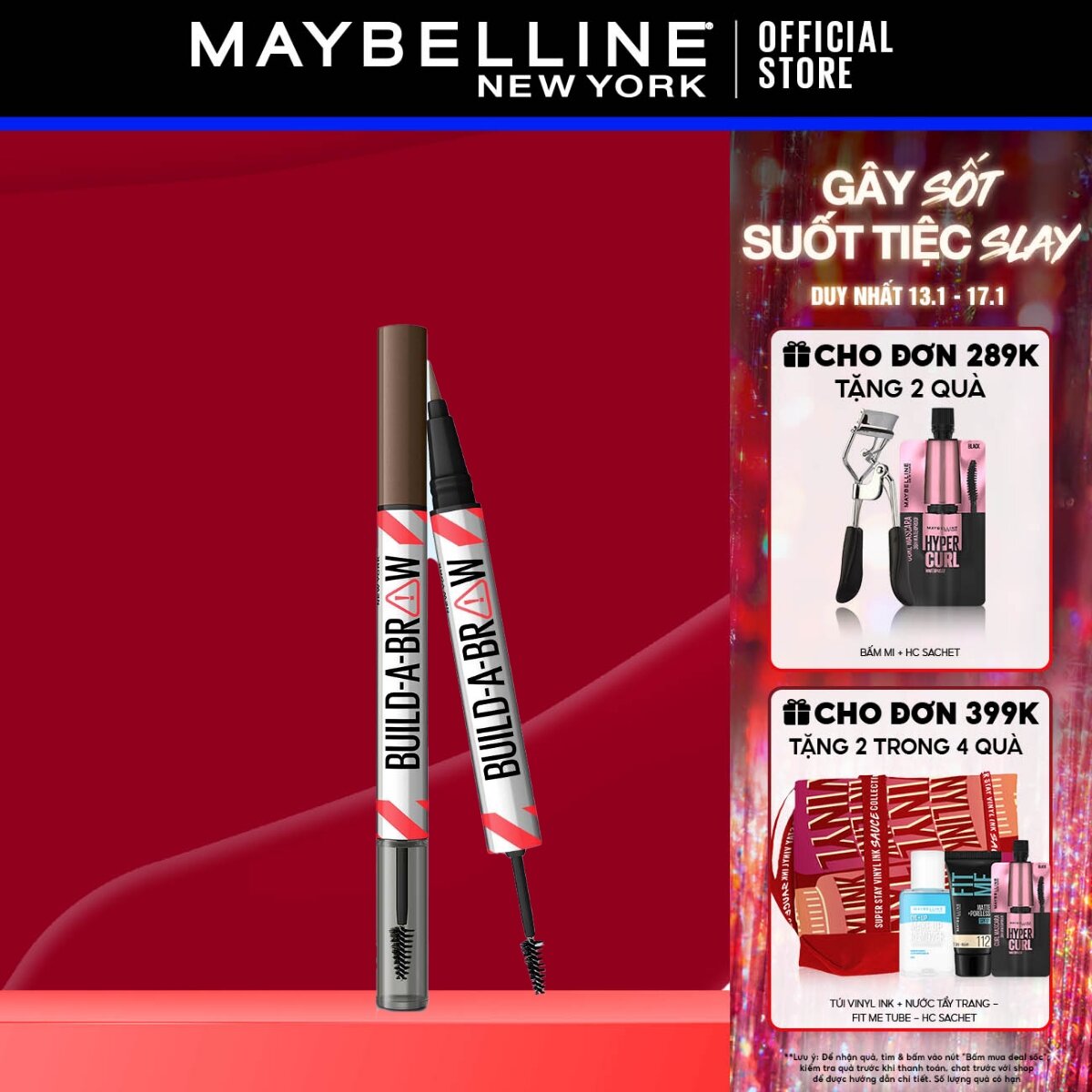 Bút kẻ mày 2 đầu Build A Brow Maybelline New York