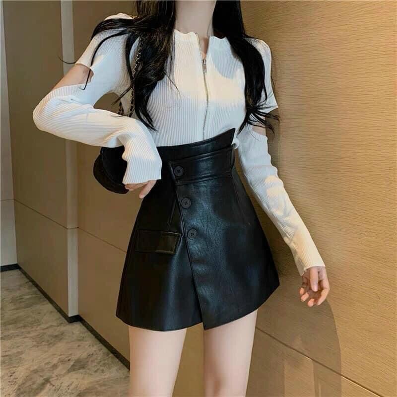 CHÂN VÁY DA VẠT CHÉO