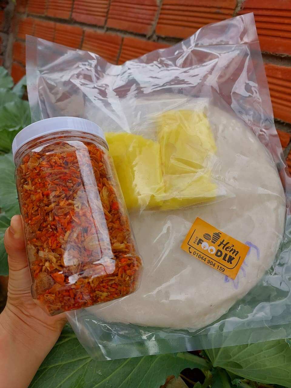 Bánh tráng phơi sương tép hành phi bơ 1 set