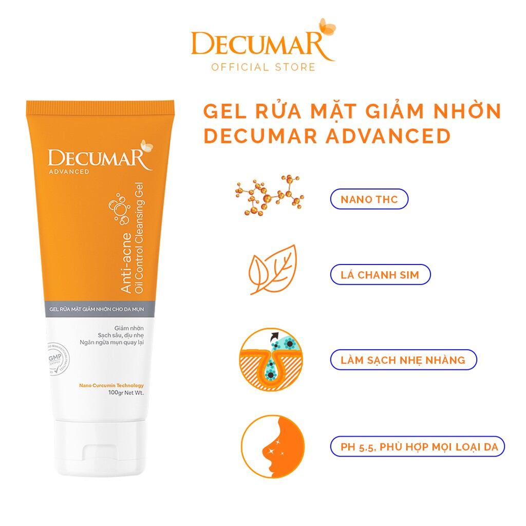 GEL RỬA MẶT Decumar Clean Advanced 50gr