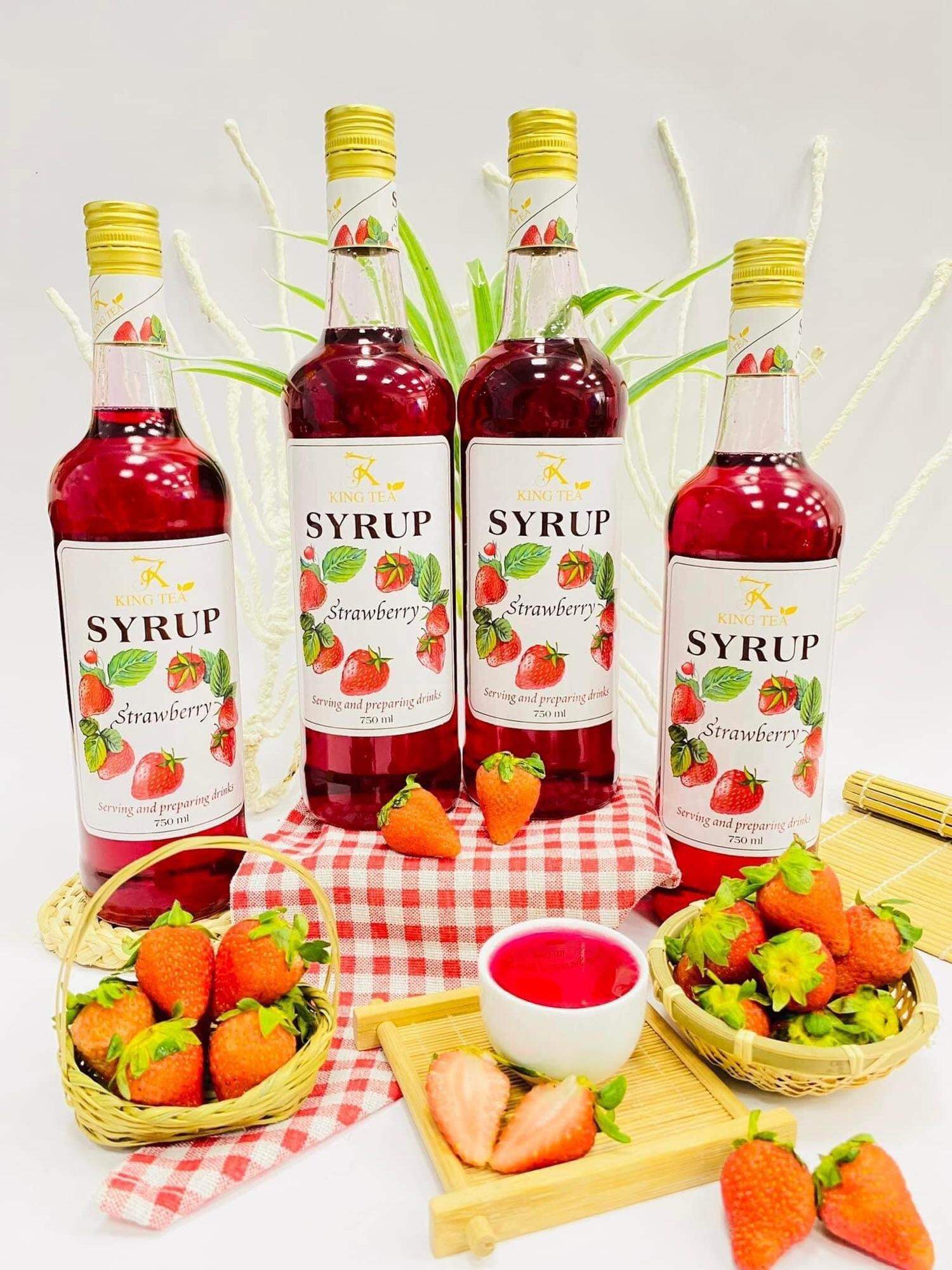 SIRO DƯA HẤU( Syrup WATERMELON) KING TEA chai 750ml