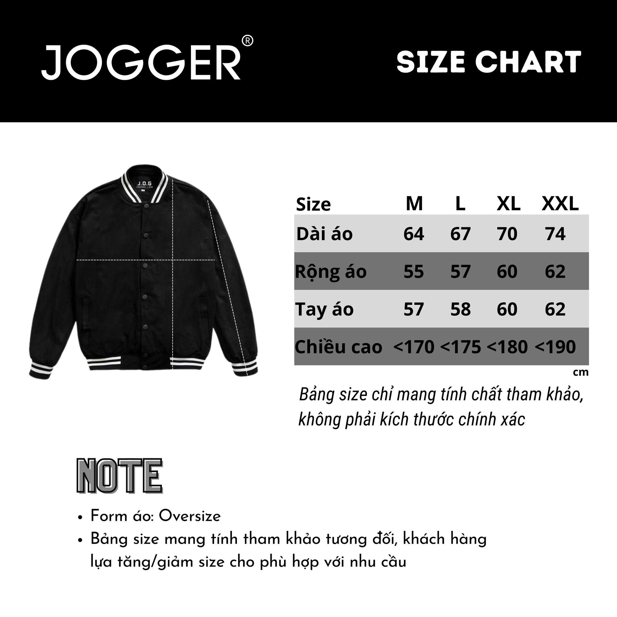 Áo Khoác Bomber Basic JOG Unisex Nam Nữ Oversize Form Rộng