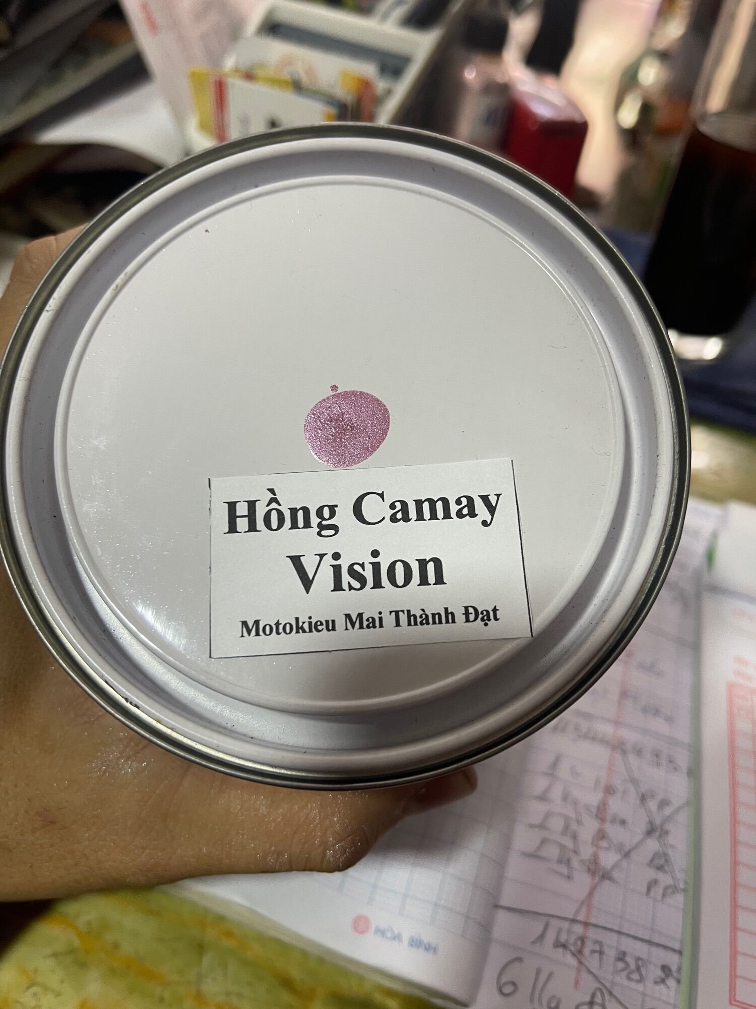 Màu Sơn Hồng Camay Vision Hệ 1K ( Sơn oto Xe Máy )đóng gói tùy chọn