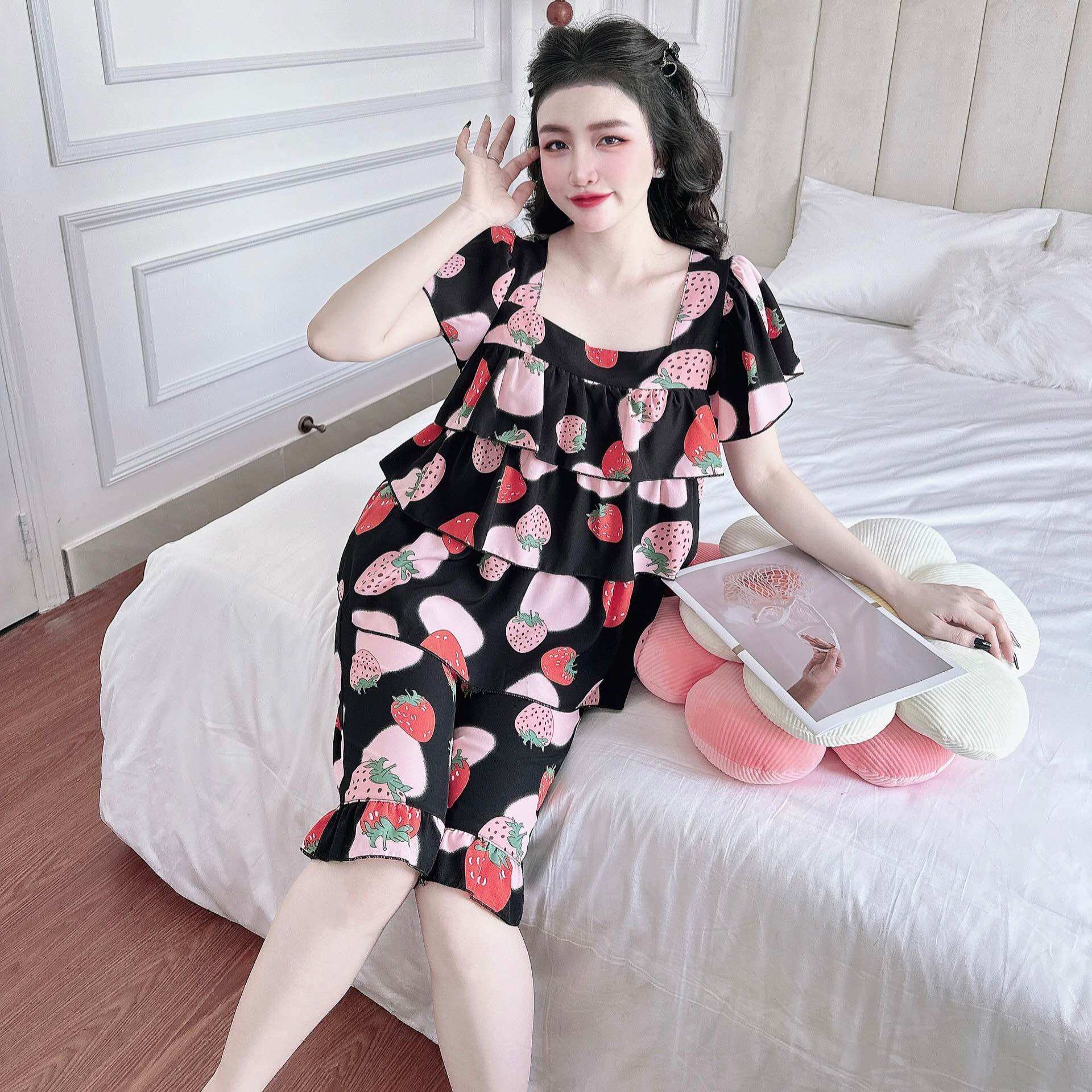 Đồ Bộ Bigsize 50-100kg Lụa Nhật Cao Cấp - Chất mát, Form Bigsize, Hot Trend