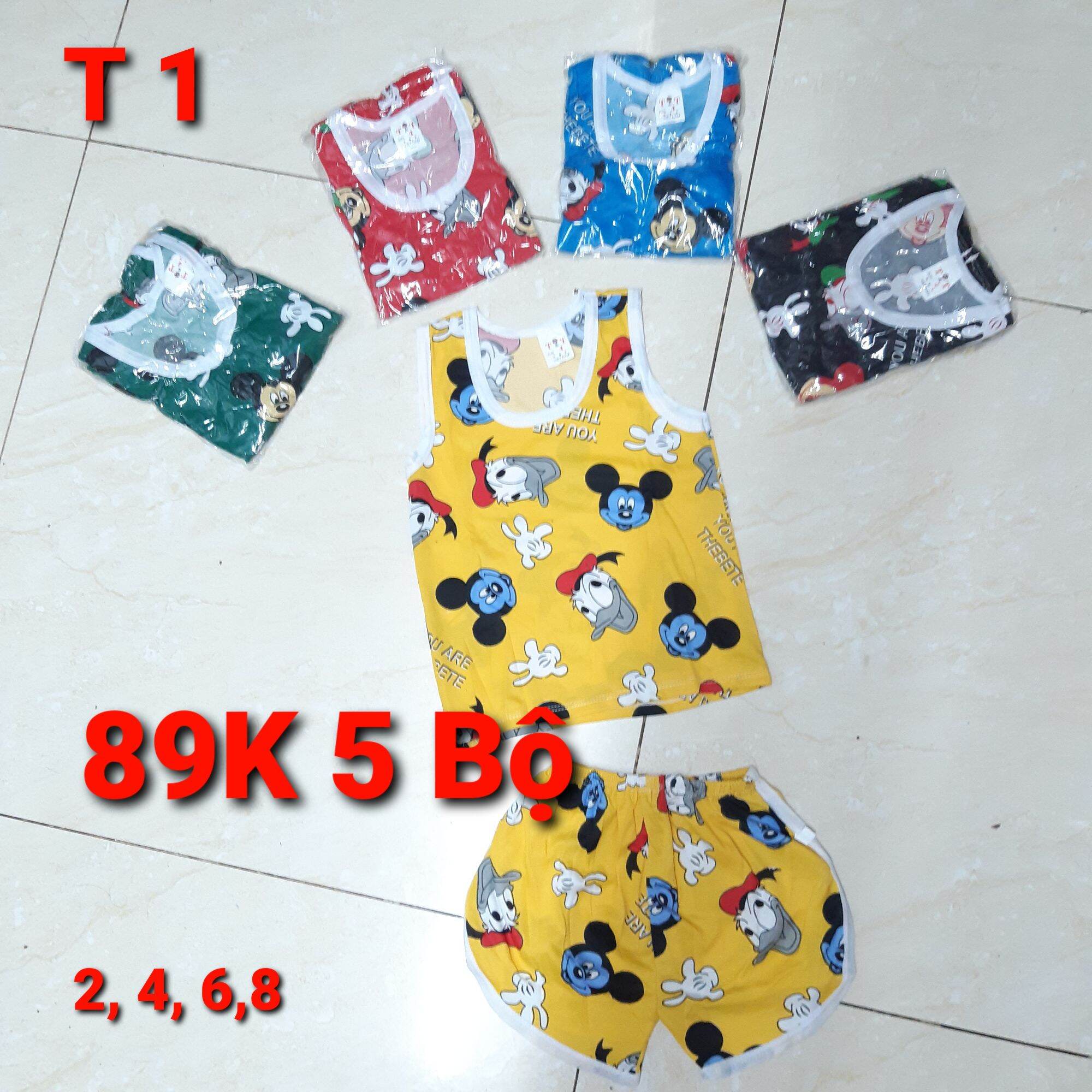 89k 5 bộ quần áo trẻ em 5- 18kg