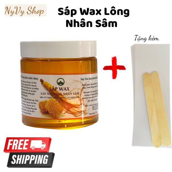 Sáp Wax Lông Nhân Sâm Mật Ong Shiny 250gr-350gr