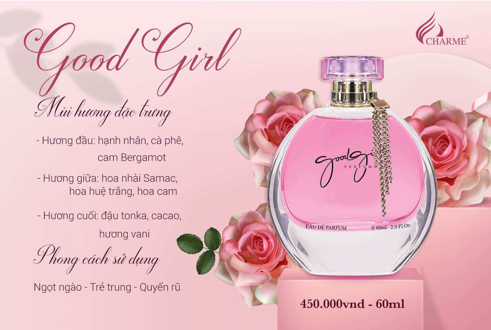 Nước hoa good girl 60ml ( đổi logo )