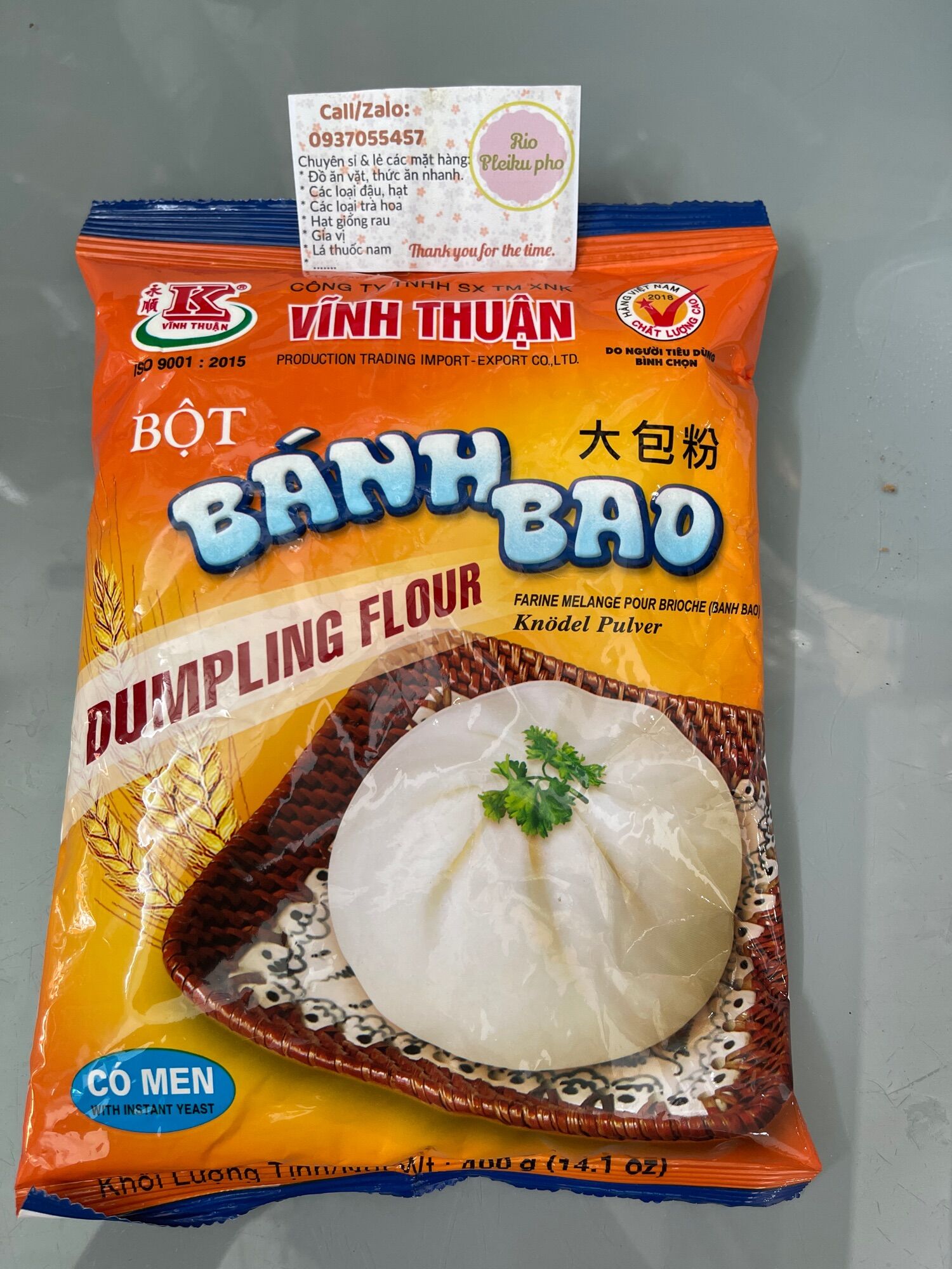 400gr bột làm bánh bao
