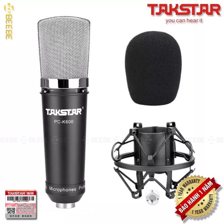 Mic thu âm livestream chuyên nghiệp takstar pc k600- chính hãng bh 12 tháng