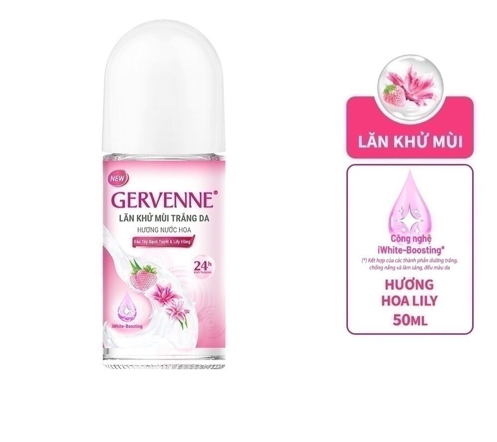 Lăn khử mùi trắng da Gervenne 50ml