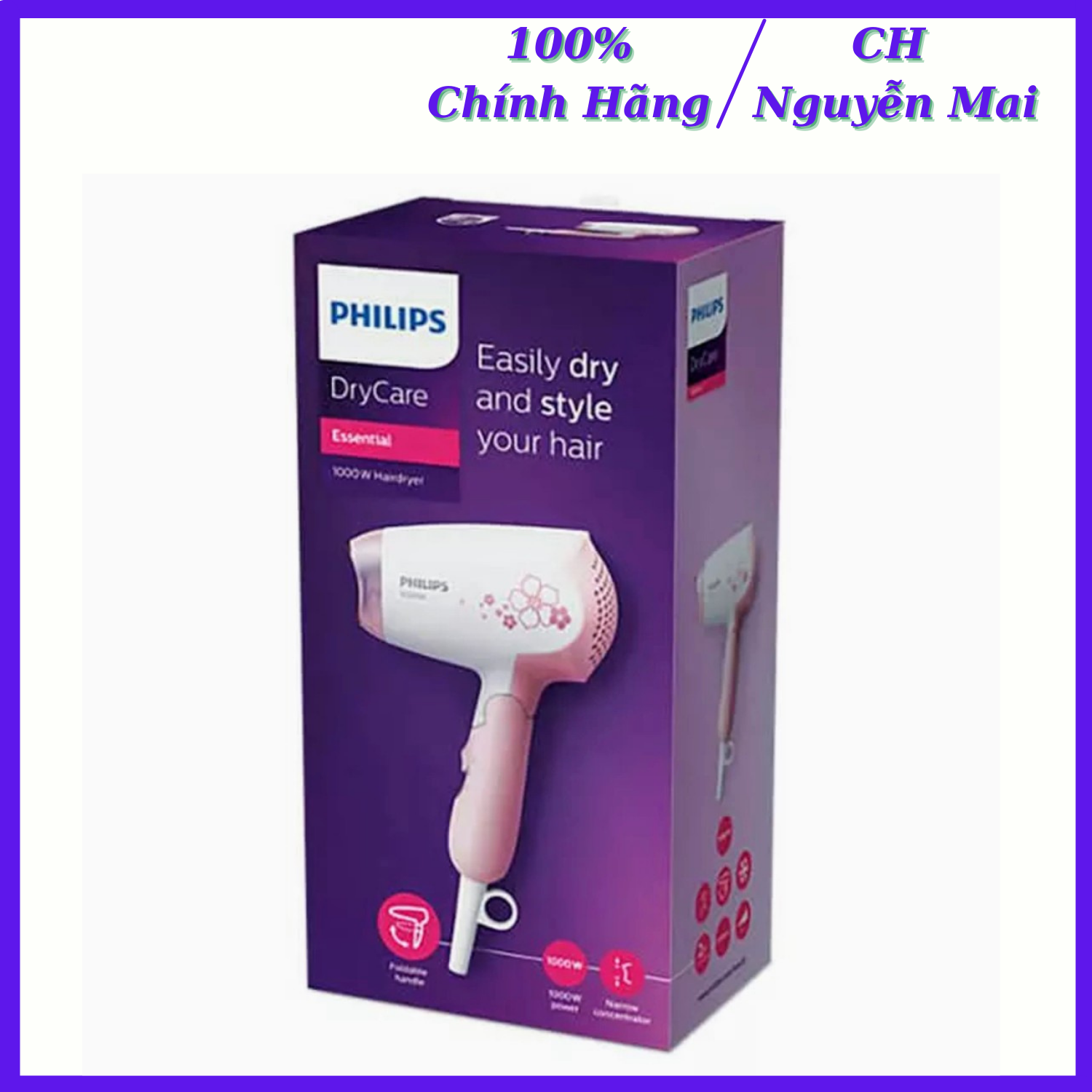 Máy sấy tóc cầm tay philips hp8108 - chính hãng