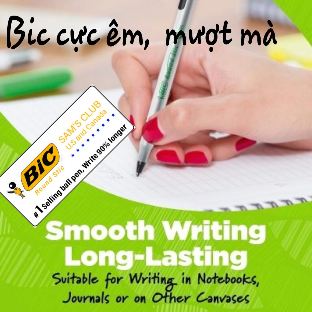 Bút bi Bic Round stic .