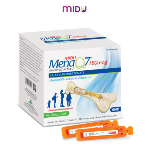 Thực Phẩm BVSK Midu MenaQ7 180mcg (hộp 30 ống x 10ml) - ShopFood77