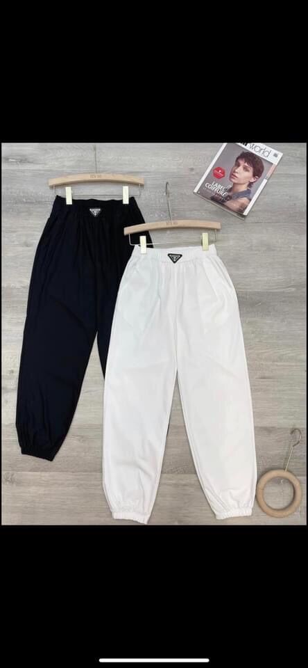 Quần dài nữ đũi baggy