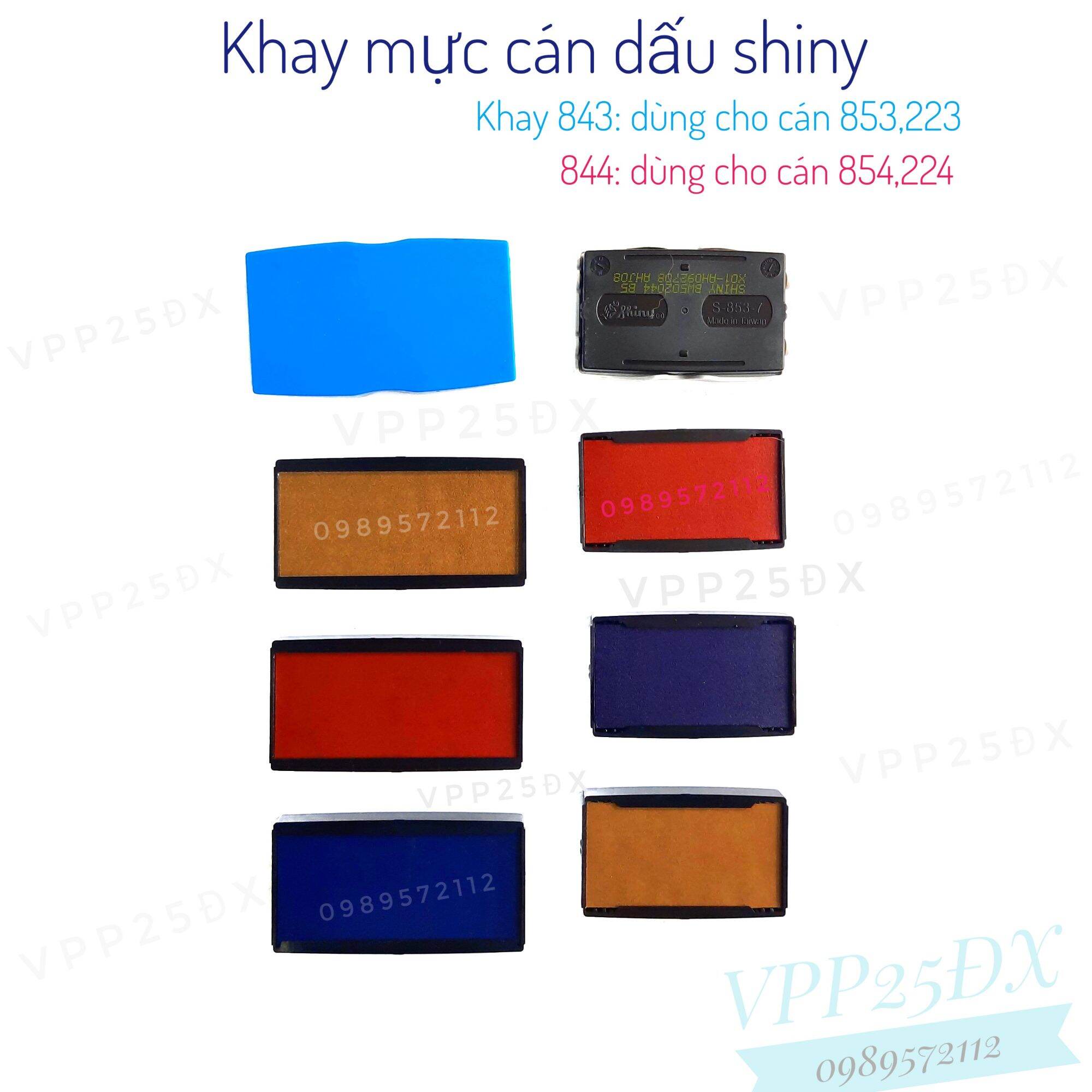 Khay mực dấu shiny 843,844,853,854,222,224.