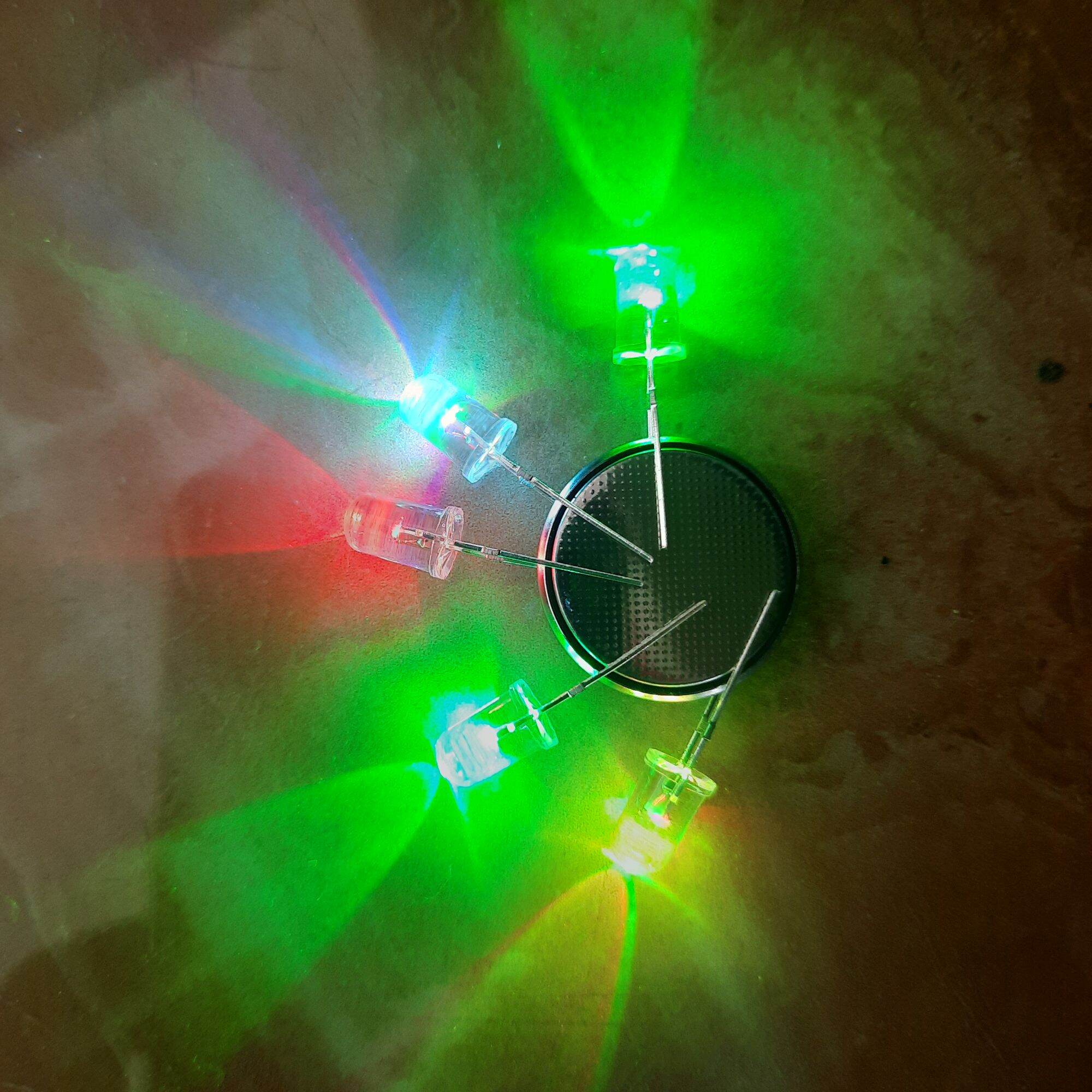 5 đèn led 7 màu 5mm nhấp nháy