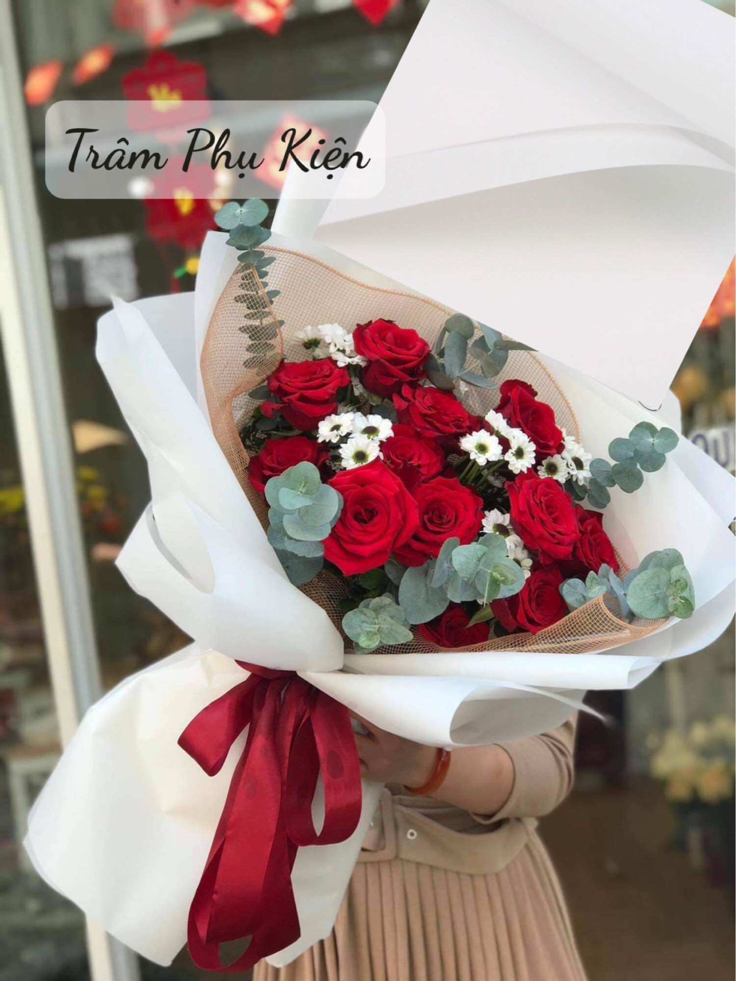 Giấy bóng mờ 1 mặt bó hoa (20tờ)