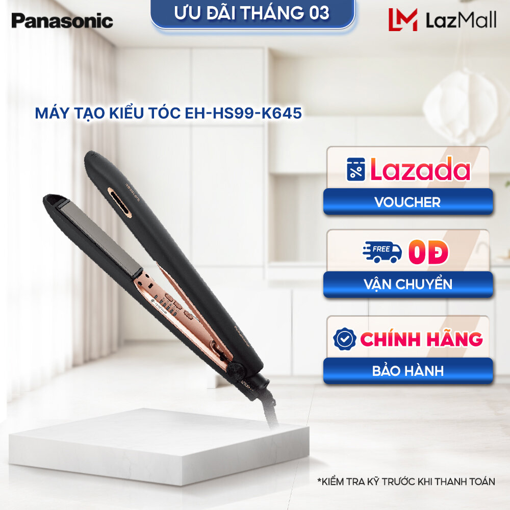 Máy tạo kiểu panasonic eh-hs99-k645 - tạo kiểu chuyên nghiệp - công nghệ nanoe™ dưỡng ẩm tóc suôn mượt - giữ tóc bền màu, không rối – bảo hành chính hãng 12 tháng
