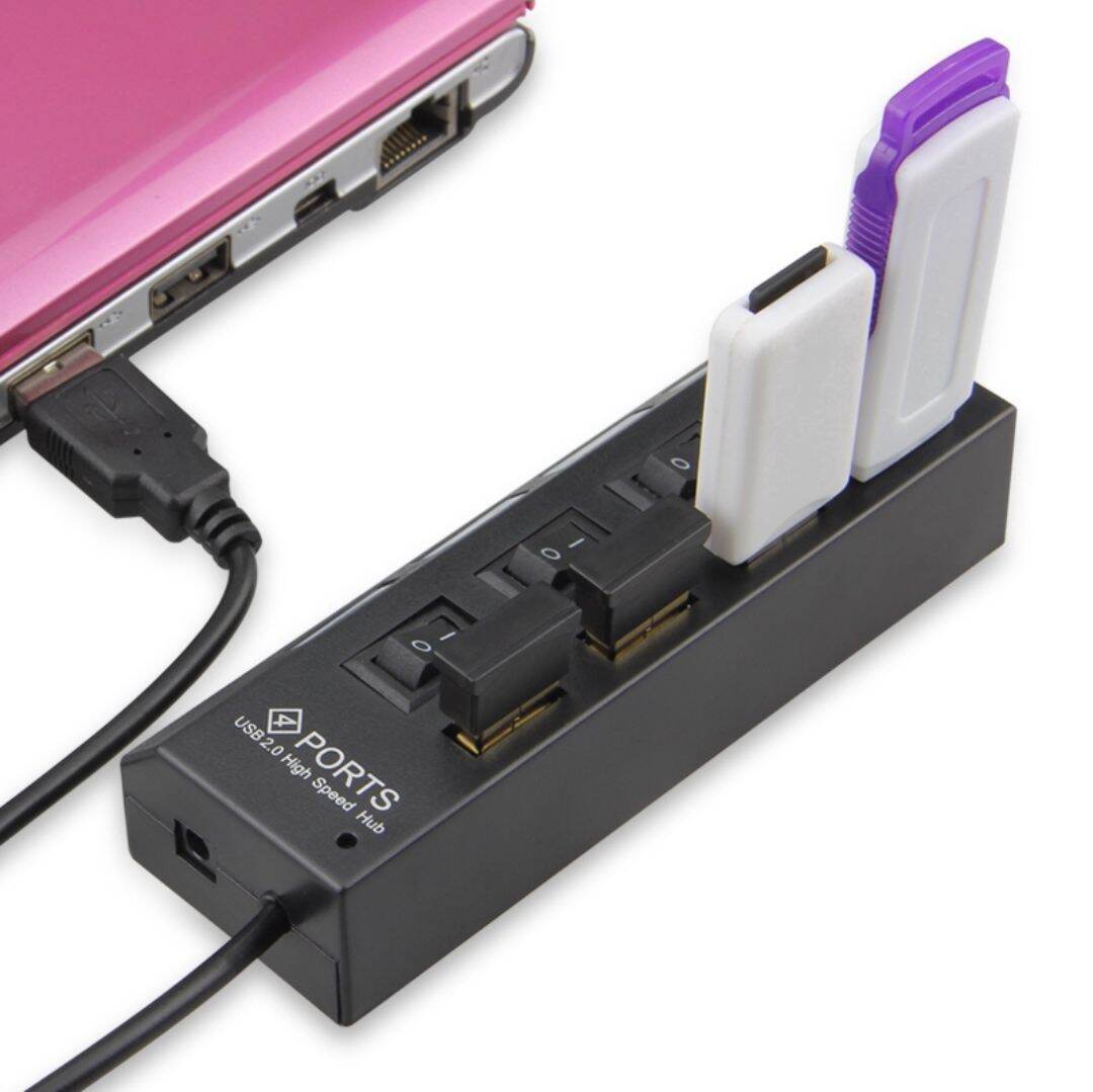 Hub Chia 4 Cổng Usb 2.0 Tốc Độ Cao Cho Pc Laptop