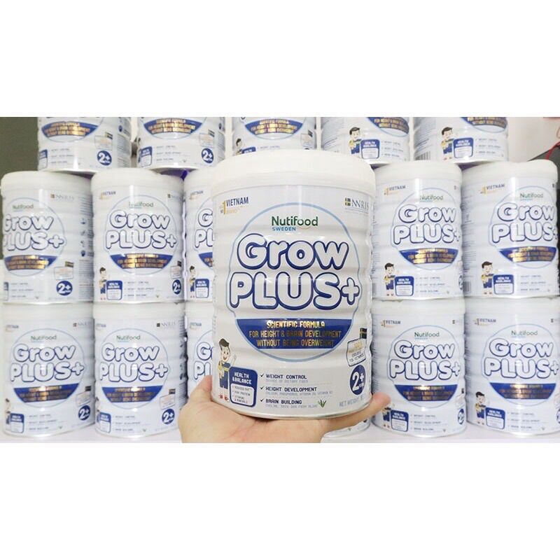 Sữa Dành Cho trẻ thừa cân,Béo phì-Nutifood GROWPLUS TRẮNG 850g