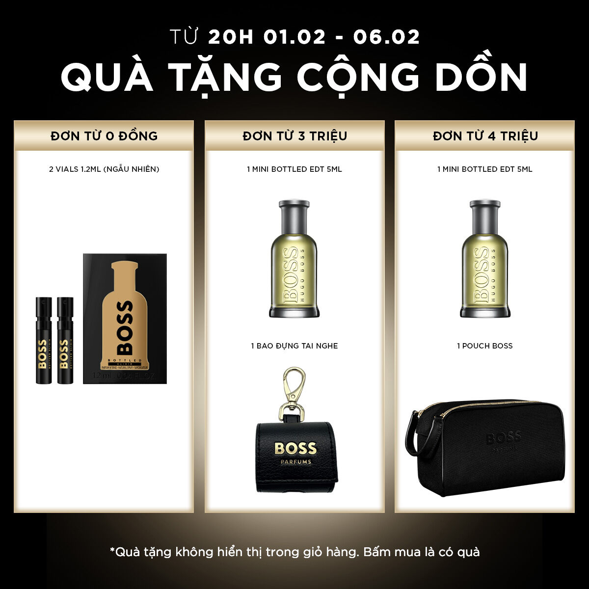 [VALENTINE SALE | MUA 2 GIẢM 8% + VOUCHER ĐẾN 20% + QUÀ ĐẾN 3 TRIỆU] Nước hoa Nam BOSS Bottled EDP 200ml