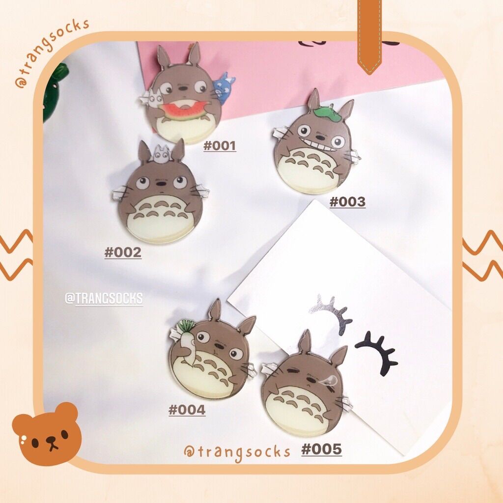 Ghim cài balo Totoro - Huy hiệu, pin cài quần áo, balo hình Totoro