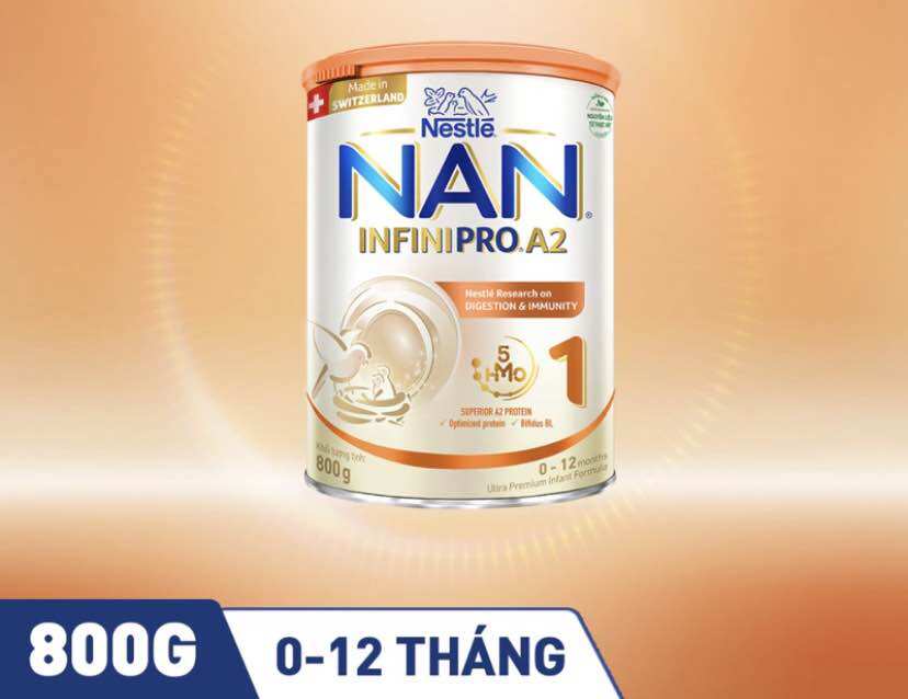 Sữa Bột Nestle Nan Infinipro A2 1 - Hộp 800g