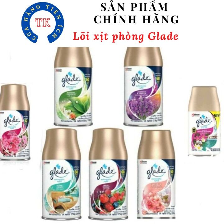 Lõi xịt phòng Glade hàng chính hãng Thái Lan 269ml đủ mùi