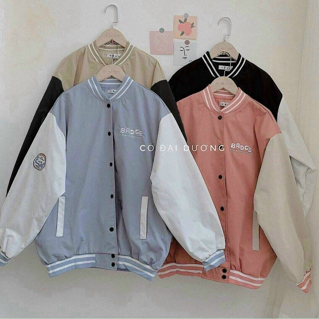 Áo khoát dù 2 lớp in kiểu bomber K039