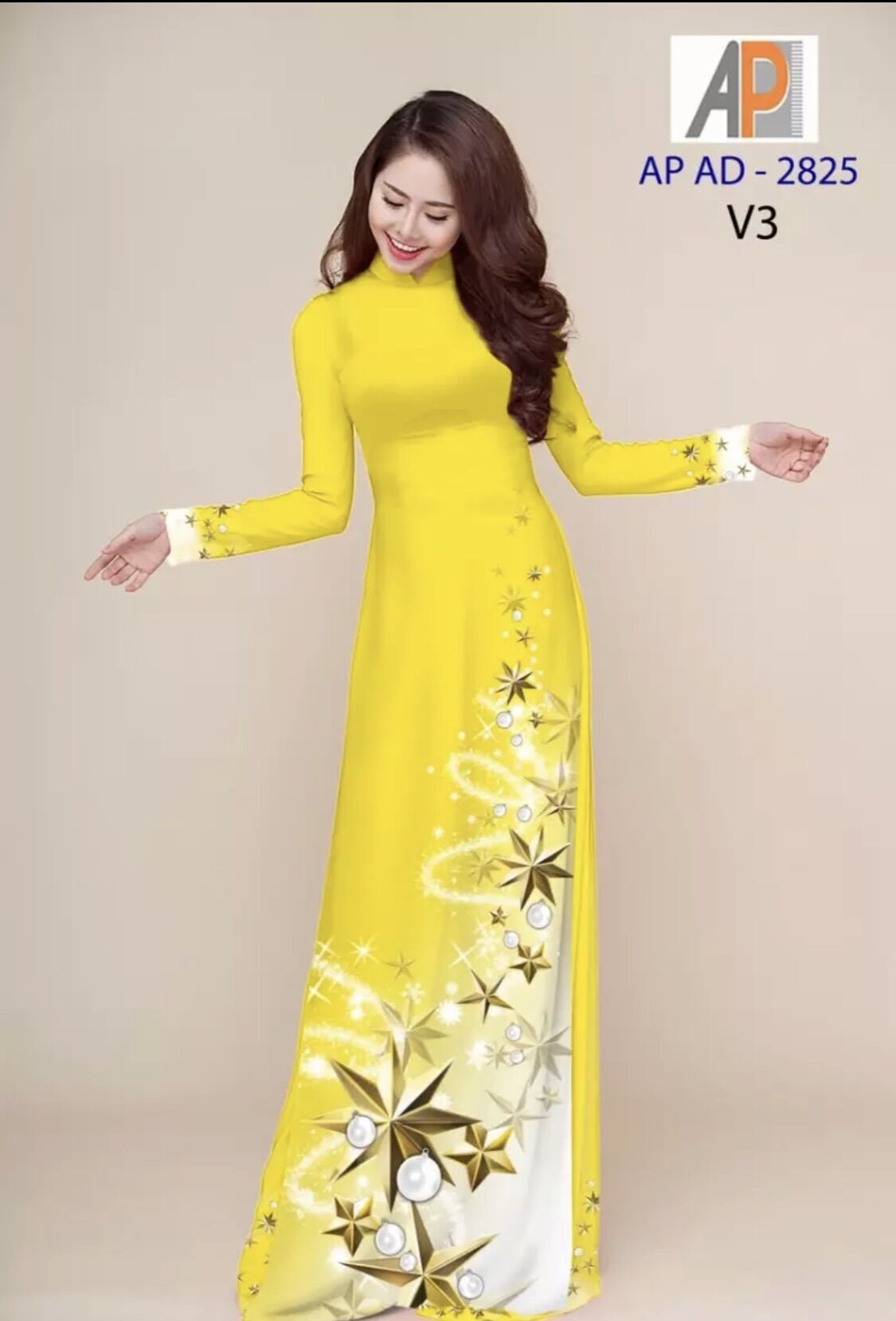 [HCM]Vải áo dài in ngôi sao